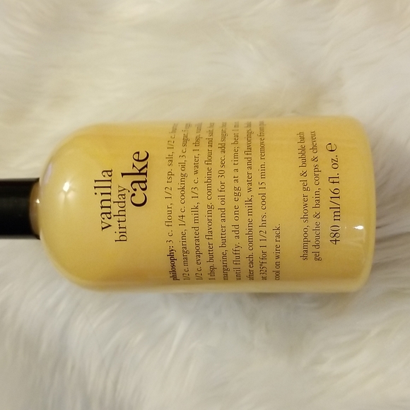 🤣Philosophy Purity Vanilla Birthday Cake: Shampoo, Shower Gel, Bubble Bath - Picture 3 of 7